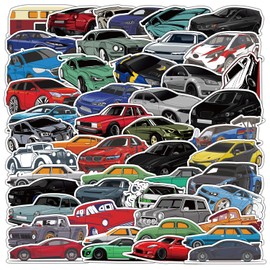 Sports Car Racing Stickers 50 Pack Laptop Stickers,Vinyl Waterproof Stickers for Water Bottles Skateboard Scrapbook Bike Computer,Phone,-Graffiti Stickers Pack for Teens Girls Kids Adults(Racingl)