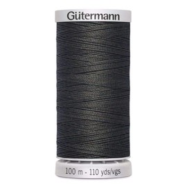 Gütermann Extra Strong Sewing Thread Polyester 100 m Sewing Machine Yarn Universal Tear-Resistant UV Resistant Dark Grey