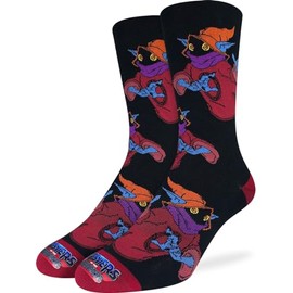 Good Luck Sock Men's Masters of the Universe, Orko Socks, Adult, Shoe Size 8-13