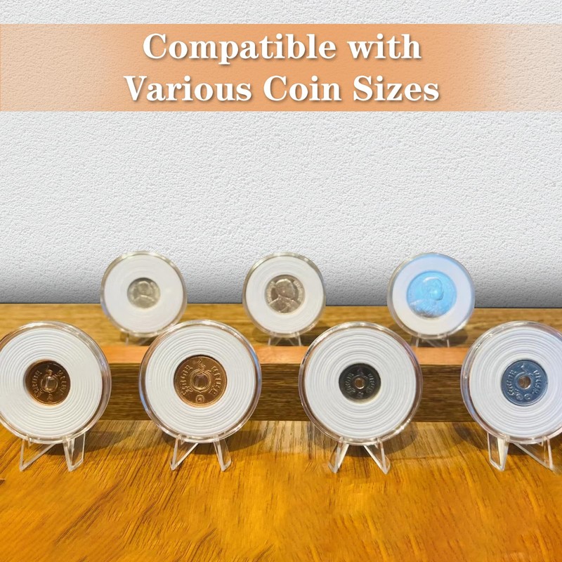 Yoanxong 40 Pack Card Display Stands, 2.16 Inches Acrylic Display