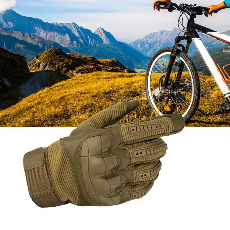 Motorcycle Gloves Hard Knuckle Breathable Good Grip Anti Slip Full