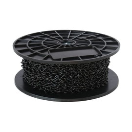 RCH Hardware CH-S50-16-BLK-164 14 Gauge Decorative Solid steel single Jack Fixture Chain | 1 Reel/ 164'