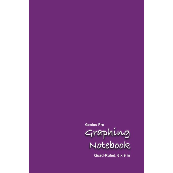 Genius Pro Grid Line Graphing Notebook - Purple: 6 x