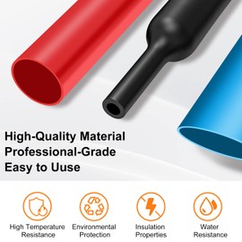 ASHINER Heat Shrink Tubing Kit - 580Pcs EVA Material in 6 Colors and 11 Sizes - Ideal for Electrical Insulation, Repairs, and Wire Connectors with User-Friendly Design and Storage Case
