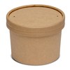 Comfy Package, 12 oz. Paper Food Containers With Vented Lids,
