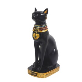 9.5" Ancient Egypt Kitty Egyptian Bastet Cat Goddess Statue Collectible Bastet Sculpture (9.5" Tall)