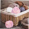 Hohopeti 1Roll Worsted Weight Yarn Multi Function Crochet Thread for
