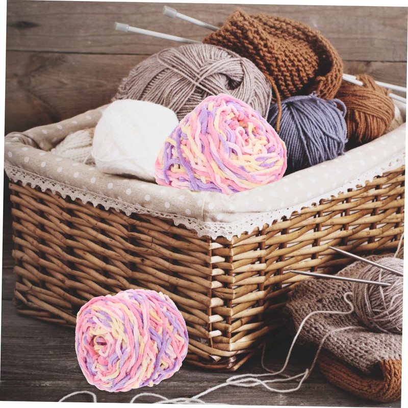 Hohopeti 1Roll Worsted Weight Yarn Multi Function Crochet Thread for