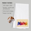 Lantern Press Baltimore, Maryland, Skyline Abstract (100% Cotton Tea Towel,