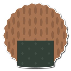 Emoji One Peel & Stick Wall Decal: Rice Cracker (12 in x 12 in)