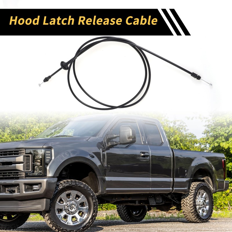 X AUTOHAUX 1 Pcs Hood Latch Release Cable for Ford