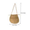 Levemolo Hanging Vegetable Basket Bohemia Style Woven Basket Wall Hanging