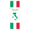 TOSPA Nobori Flag "Italian Cuisine Italy Flag" Italian Country Pattern 60x180cm Polyester