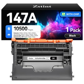 147A Black Toner Cartridge 1-Pack High Yield with Chip Replacement for HP 147A W1470A Toner Cartridges Compatible with HP Laser Jet Enterprise Flow MFP M634h M635z M636z M610dn M611dn M612dn Printer