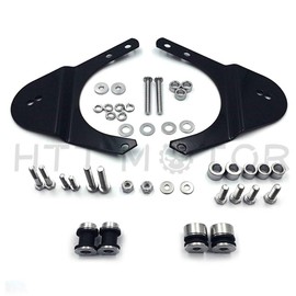 HTTMT MT503-004-BK Black Rear Docking Hardware Kit Compatible with 1997-2008 Harley Davidson Touring Road King Road Glide Electra Glide Standard Street Glide