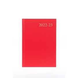 Collins Essential A5 Week to View 2022-23 Mid-Year Diary - Red (ESSA53M.15-2223) - Academic Year Student Journal Planner with diary, notes and timetables