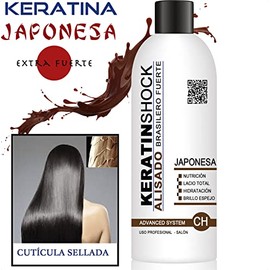 Tratamiento de Keratina Brasileña Alisado Japonés con Shampoo Anti-Residuos, Crema Hidratante Post-Tratamiento y Leave On, Sistema Avanzado Profesiona
