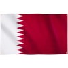 Runesol Qatar Flag, 91 x 152 cm, 4 Eyelets, One