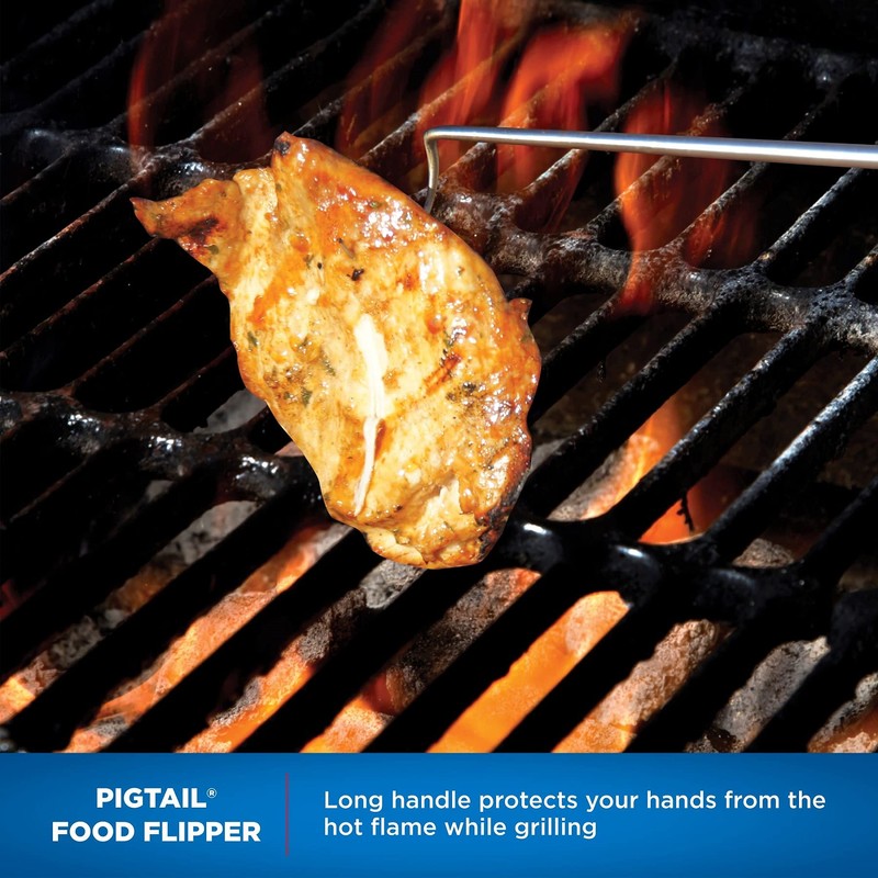 Jaccard 1324 12” PigTail Food Flipper, Blister Pack - ABS