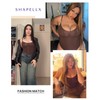 SHAPELLX Bodysuits for Women Tummy Control Shapewear Seamless Sculpting Shaper