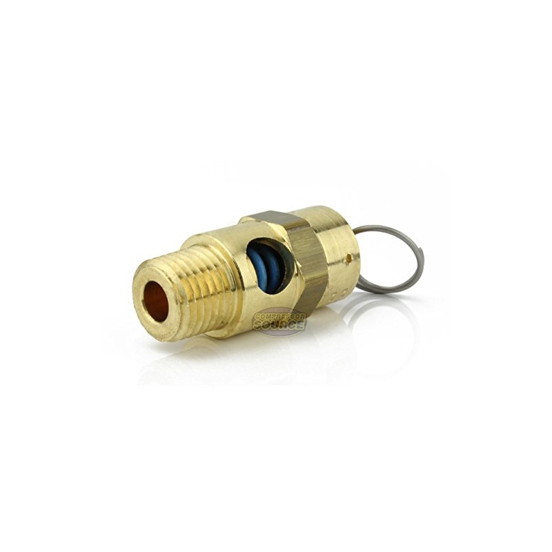 New 1/4" ASME Brass Safety relief Valve 75 PSI American