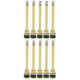 Generic TR574 5″ Clamp-in Straight Truck Valve Valve Stem Brass Tubeless Straight Valve Stem for 0.625"" in. Valve Bore (10)