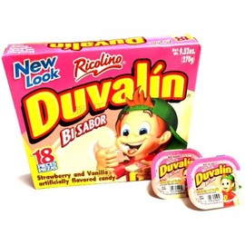 Duvalin Strawberry & Vanilla Mexican Sweet Candy 18 Pcs 9.52oz