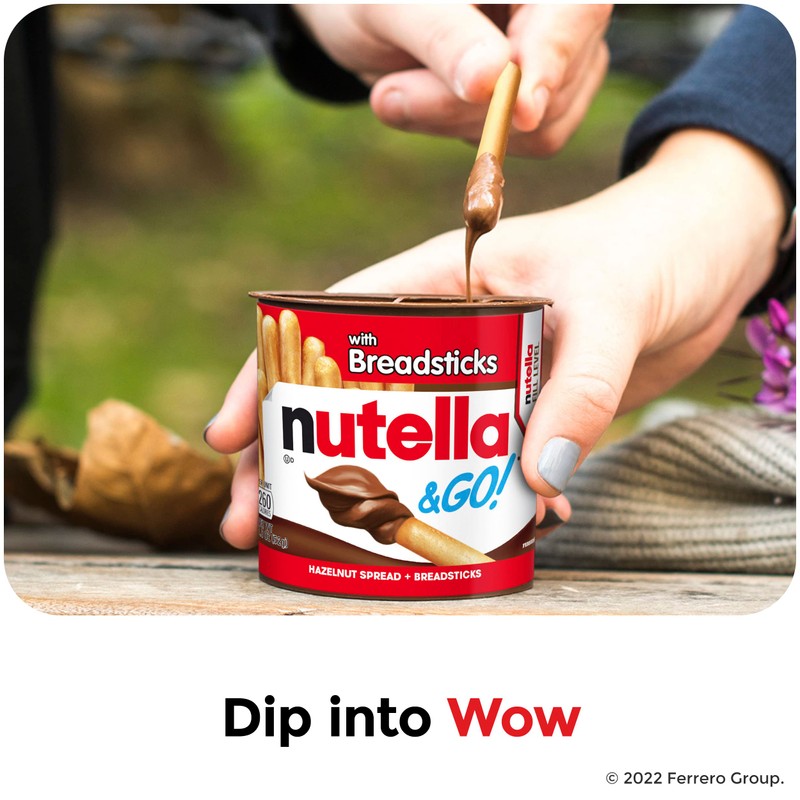 Nutella & GO! Bulk 12 Pack, Hazelnut and Cocoa Spread