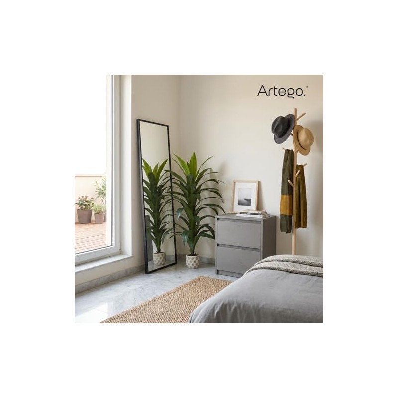 Artego Planta Artificial Decorativa Moderna con Maceta hogar Sala Comercio