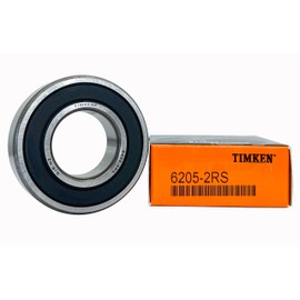 2PACK TIMKEN 6205-2RS Double Rubber Seal Bearings 25x52x15mm Pre-Lubricated and Stable Performance and Cost Effective Deep Groove Ball Bearings