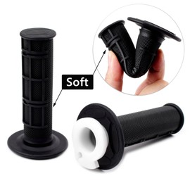 Riyitauto 7/8 22mm Twist Throttle Accelerator Soft Rubber Handle Grips,Mini Bike Throttle Assembly for 50cc 90cc 110cc 125cc Mini Bike Pit Bike Dirt Bike ATV Quad Pocket Bike (Black)