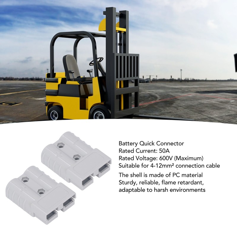 2 Set Battery Quick Connector Kit PC Shell Silver Plated