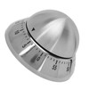 Mechanical Timer Round Clear Number Scale Anti Slip Base Stainless