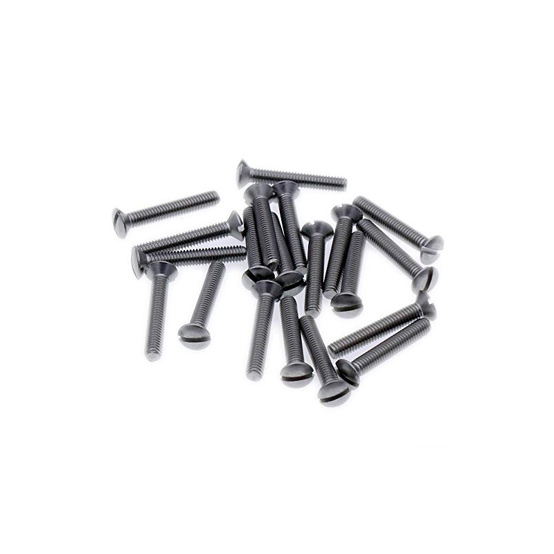 M3 (3mm x 30mm) Slot Raised Countersunk Machine Screw (Bolt)