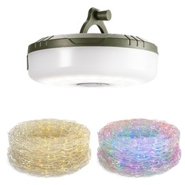 EverBrite Camping String Lights Rechargeable LED Lamp 29.5FT Outdoor Tent Lights