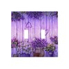 Wood Lavender Flower Pots Double Toggle Light Switch Cover 2