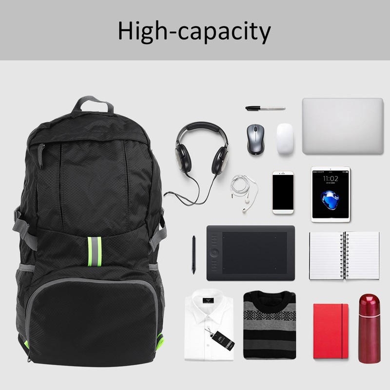 35L Waterproof Backpack Outdoor Lightweight Foldable Nylon Bag for Climbing