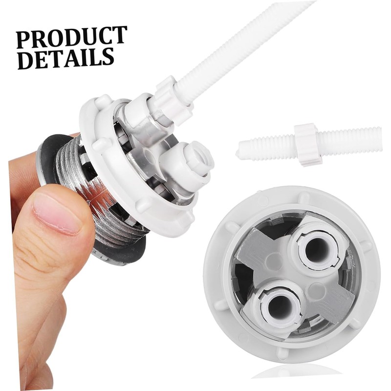 Botón Pulsador Doble Descarga para Cisterna de Inodoro 38 Mm