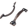 ZEONHEI 40 Pack Black Metal Gate Handles, 4 Inch Door