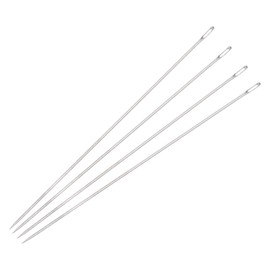 sourcing map 30Pcs Beading Needles Fine Thin Long Straight Sewing Embroidery Threads Stainless Steel 2.6 Inch