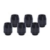 Alphacool HF Compression Fitting TPV, Black Brass, 6-Pack