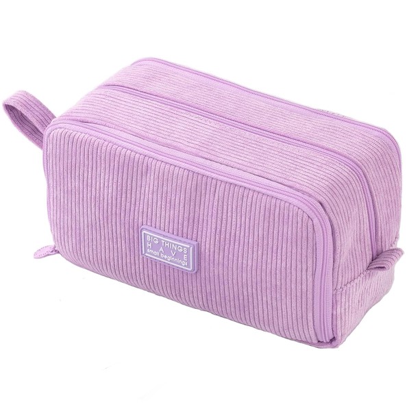 VICDUEKG Pencil Case with 3 Compartments Pencil Case Large Capacity