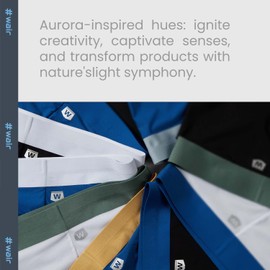 Wair Living Mk1 Ultra Boxer Briefs for Men (3-Pack) - Breathable Men’s Underwear, Quick-Dry, Stretchy, 3D Pouch (as1, alpha, m, l, regular, regular, Blue Black + Green Black + White Black)