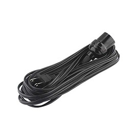 SANELEC, Extensión Eléctrica con Portalámpara, 1,250 W de Potencia, Color Negro, Corriente de 10 A, Entrada E27, Modelo 2284