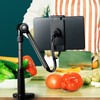 Tablet Clamp Holder Desk Mount Stable Flexible 360 Degree Rotation
