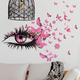 Children's Cartoon Wall Stickers. Red Eye Wall Sticker Butterfly Wall Sticker Girl Room Wallpaper Room Cool Room Decoration Stickers. Gift for Boys and Girls (cartoon01)