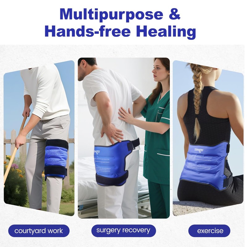NEWGO Hip Ice Pack Wrap Cold Therapy Gel Pack for