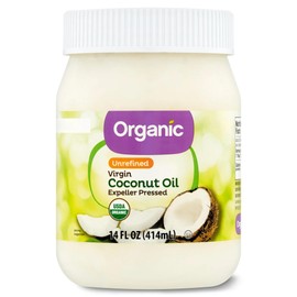 Organic Unrefined Virgin Coconut Oil with No Artificial Flavors or Preservatives (14 Fl Oz)