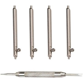 VintageTime Watches | Strap Pins Quick Release 1.5 mm Spring Bar Pins with Tool | Pack of 4 | Stainless Steel (21mm)