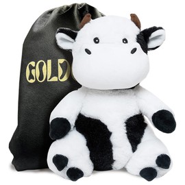 Weighted Cow Plush: 2 lbs of Instant Comfort, Adorable Design, Sensory support – Perfect Weighted Stuffed Animals for Kids & Adults. Experience the best in Cuddly Cow Stuffed Animals (9", 2)